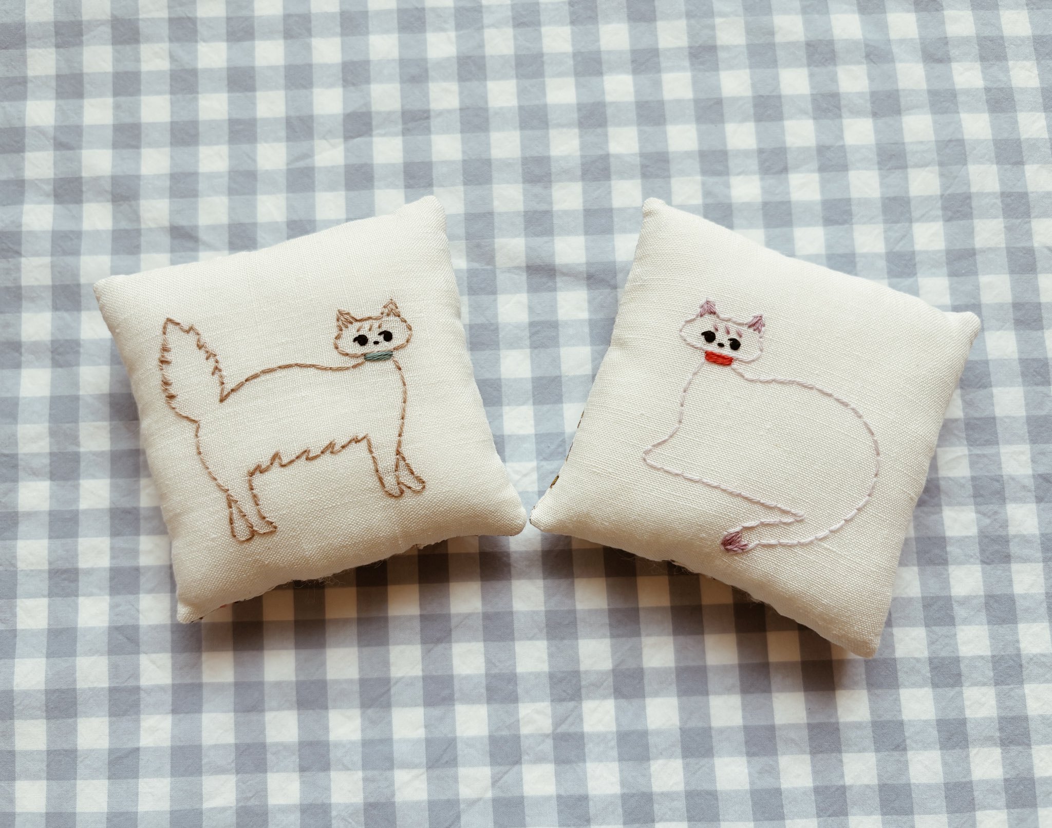 ハンドメイド✩ペア人形✩戸塚刺繍✩インテリア 刺しゅうキット 戸塚刺しゅう きほんのステッチだけでつくる