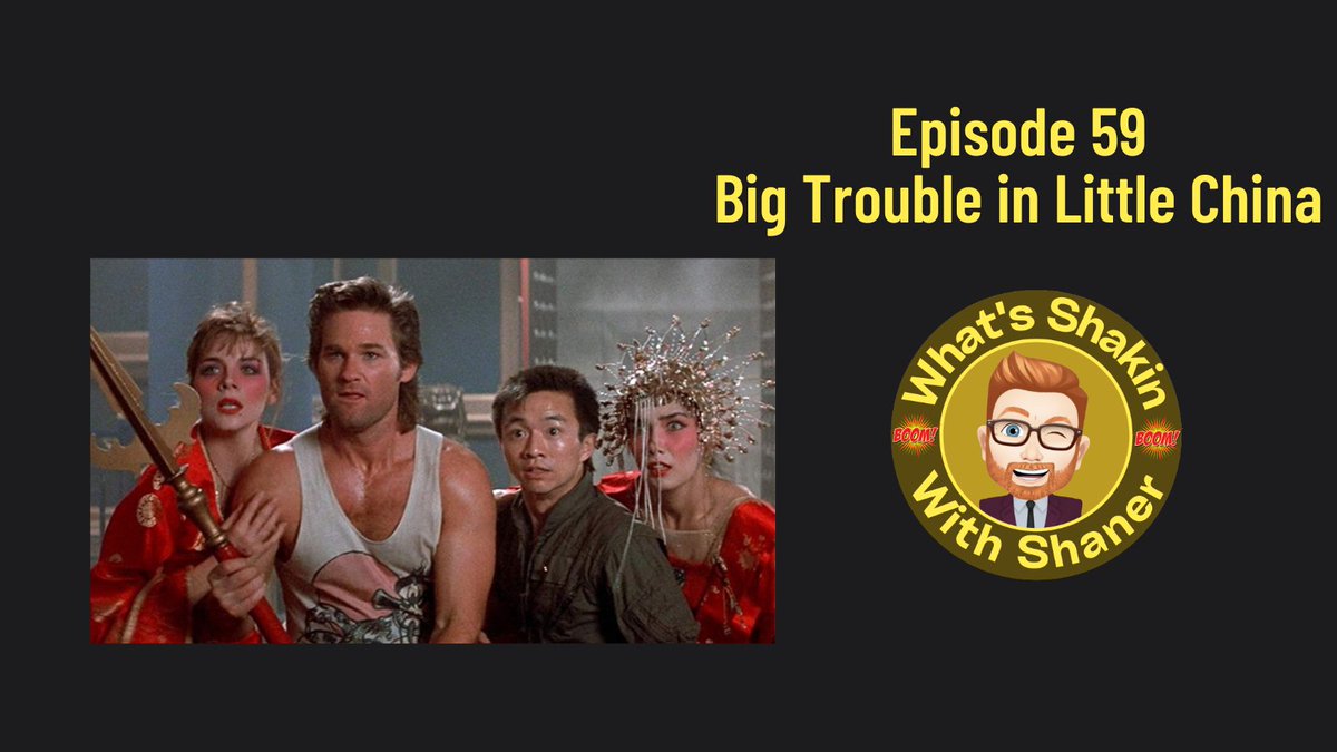 shakinshaner's tweet image. 🚨Jack Burton, ancient curses, a truck named the Pork Chop Express =John Carpenter’s neon kung-fu fever dream, Big Trouble in Little China with guest Stew from @SWOProductions. Listen now &amp;amp; get ready to say, “What the hell.” 🎧

@ApplePodcasts @Spotify or shakinshaner.com