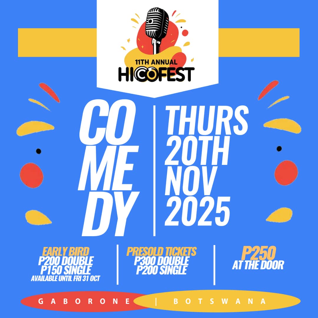 11th Annual <a href="/hicofest/">IG: majormovesbw</a> 🔥🔥 Thurs 20th Nov 🇧🇼 <a href="/MajorMovesBW/">IG: majormovesbw</a> <a href="/hicofest/">IG: majormovesbw</a> <a href="/thapelomalanibw/">Thapelo Malani</a> #MajorMovesComedy #BWcomedy #bwcomedyfestival
