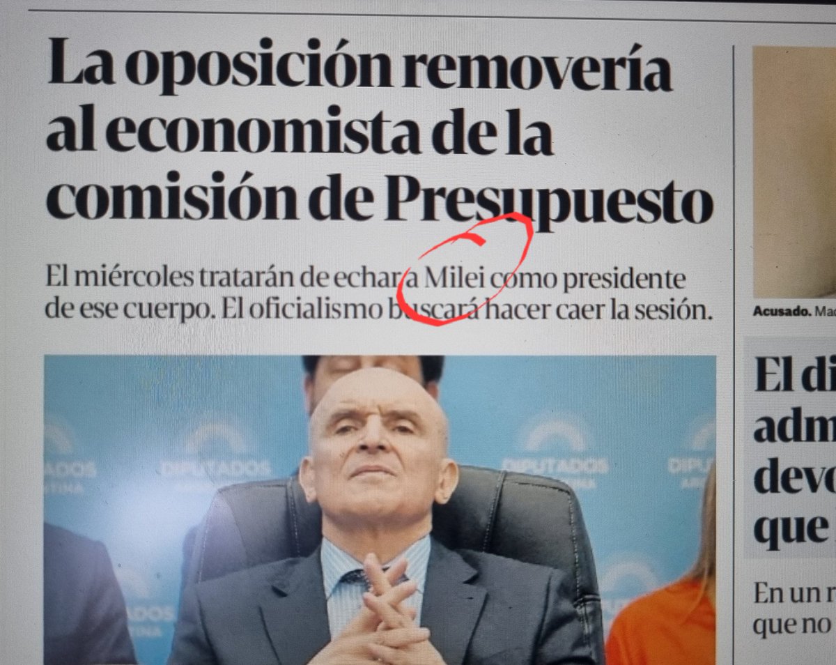 El fallido que metió la edición impresa de Clarín... 🤭