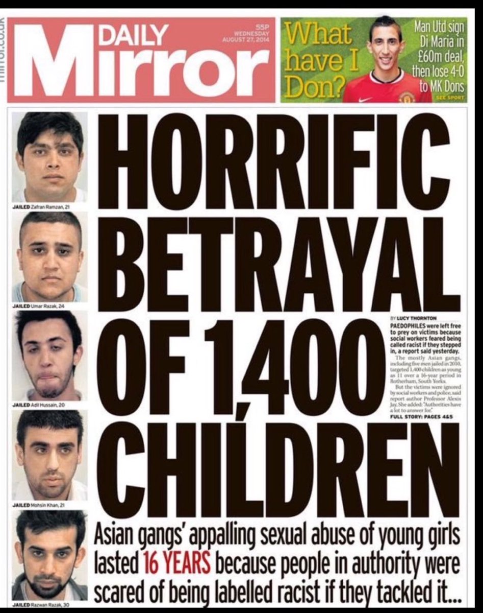 DeepBlueCrypto's tweet photo. The British Labour Party was aiding and abetting these Asian Muslim grooming gangs in UK

They still are to some degree but Tommy Robinson who’s asking questions is a racist Islamophobic dude https://t.co/Zego9mL8gY