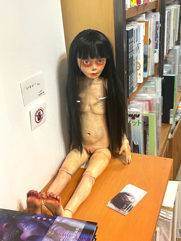 田中流さんの写真集「人形会議」出版記念展を見にタコシェの方に行きました。日隈愛香さんは人形人形したのがなかった気が(涙)。くらげさんのはビビるって。清水恵里さんのは写真撮り忘れてたし…(涙涙)。写真集は買ったので持ち歩いて作家さんにサインをねだろう(迷惑)。