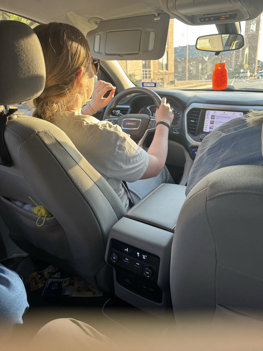 Everyone with young kids - savor it. One day they dress themselves up to go pick out their first big girl toothpaste. The next, they’re driving you to church. 10 years apart - 5/15.