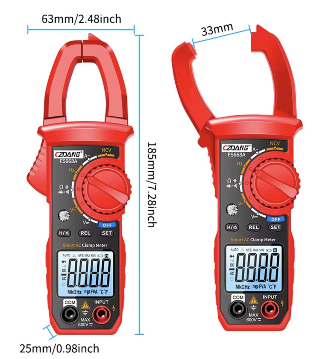 Mr_MKariuki's tweet image. Tired of faulty wiring woes? Grab this Digital Clamp Meter.

#️⃣4000 Counts
⚙️Auto-Ranging
📏AC/DC Voltage, Current, Resistance, Capacitance, Freq, Diodes &amp;amp; Continuity + NCV Detection

Order one here👇🏽
jumia.co.ke/generic-czdang…

#DIYTools #JumiaKE #CHELIV #Burale #McLaren #czech