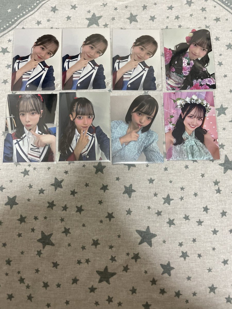 NMB NMB48 トレ トレード 天使のユートピア ここにだって天使はいる公演2025 ランダムフォトカード
【提供】平山3 山本 青原優 池田 田中ミ 芳野
【希望】田中美 青原和 坂田＞池
都合合えば劇場、周年卒コン現地トレも可能です。よろしくお願いいたします。