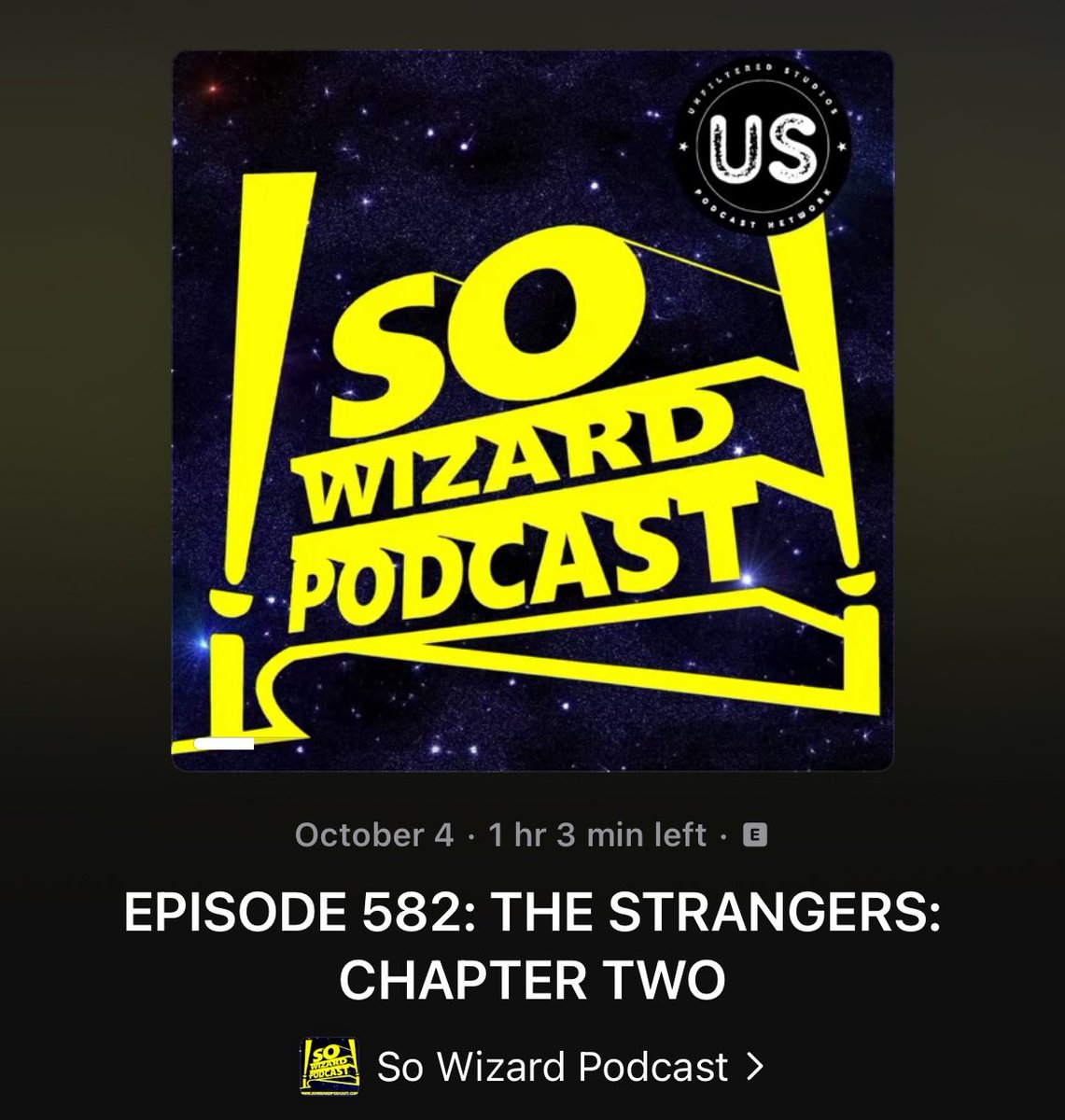 SoWizardPodcast's tweet image. NEW #PODCAST! @SWOProductions helps us review #TheStrangersChapter2 on Episode 582! Listen on ITunes, Spotify or right here: sowizardpodcast.com/episode-582-th…