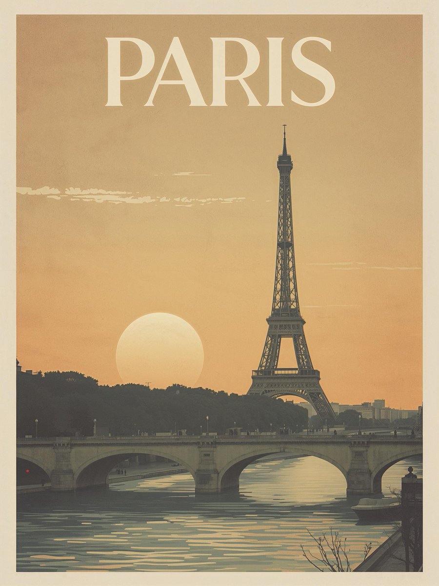 LakesFurniture's tweet photo. Paris Eiffel Tower Vintage Travel Poster: Retro France Wall Art (Digital Download) https://t.co/NRyrprZH7S #lakedistrict #giftforgeek #aiart #greetingscards #aiprints #tshirtdesign #walldecor #gifts #BirthdayCardDesign https://t.co/d6jqgekNEJ