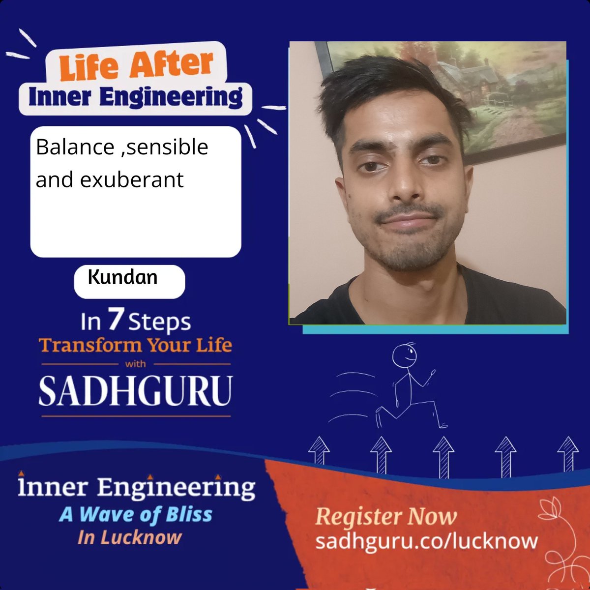 Stress ↓ 54%  Joy ↑ 100% 
That’s the impact of Inner Engineering.
Now coming as the Wave of Bliss in Bengaluru &amp; Lucknow.
Register: isha.sadhguru.org/IEWave
#MyInnerEngineeringStory