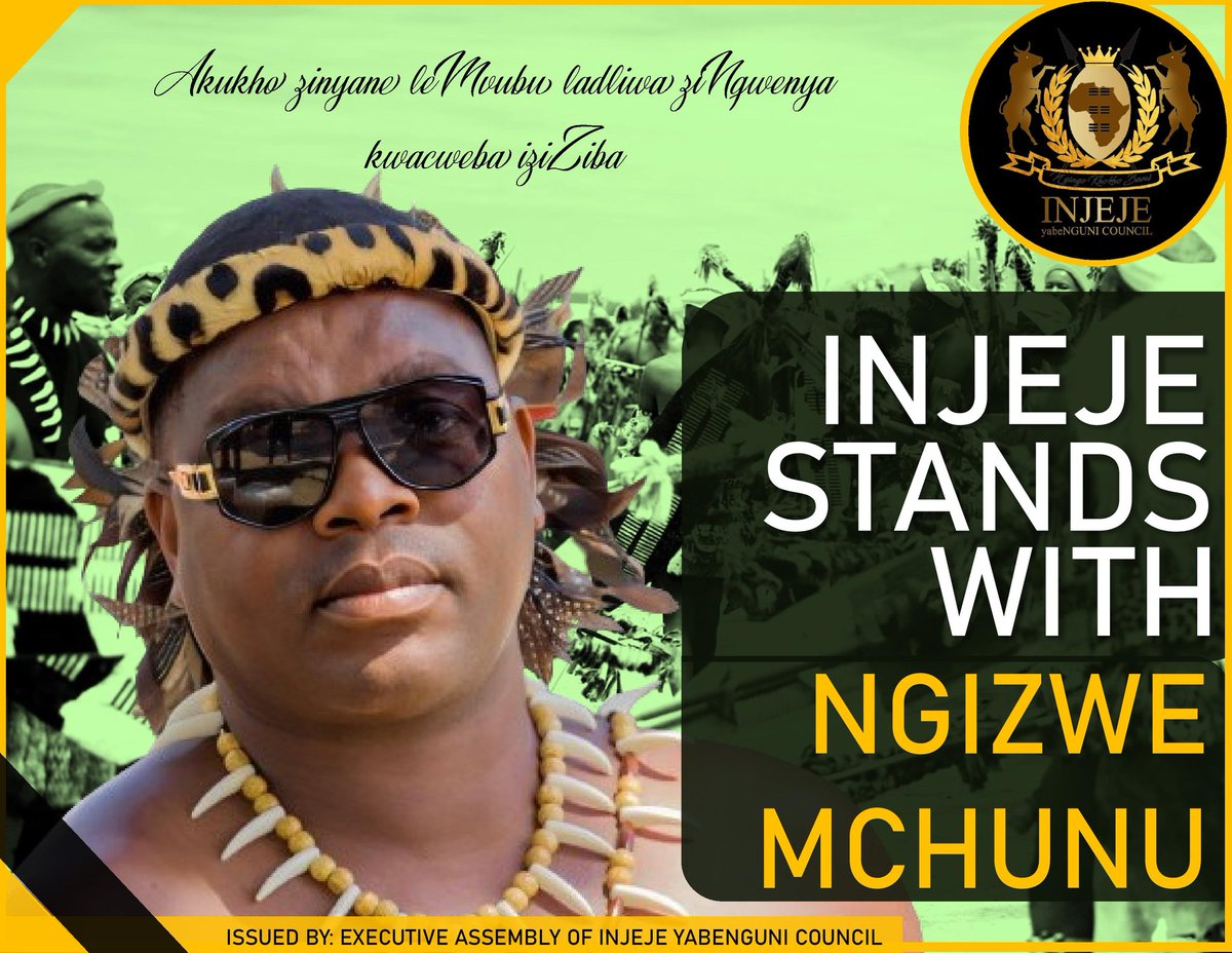 InjejeCouncil's tweet photo. INJEJE STANDS WITH NGIZWE MCHUNU

Sacred Royal Regalia is NOT a costume! https://t.co/fa6g0cJ1fa