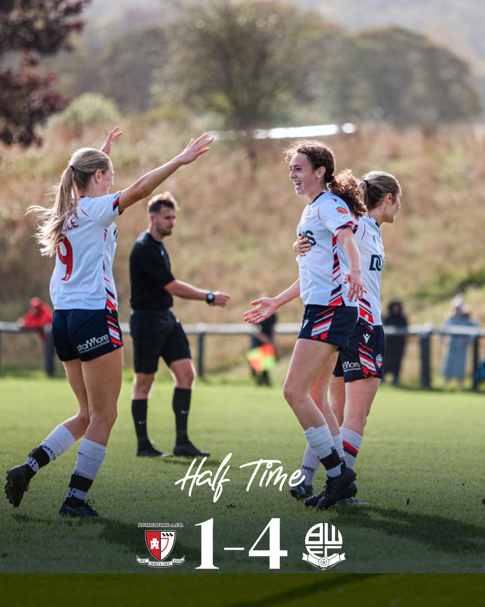 A strong first half for Wanderers! 

Debuts delight!🤍

[1-4] #bwfc