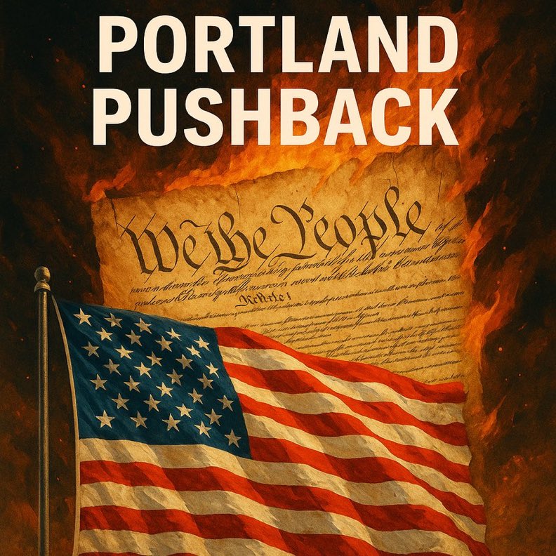 hanryjake41's tweet image. A Portland judge blocked Trump’s latest power grab — but America’s guardrails are collapsing. Black Hawks over Chicago. ICE raids in hospitals. “FIGHT FIGHT FIGHT” coins with his face. We ran from a king in 1776. Now he’s back — crowned in red, white &amp;amp; fear. Pls read &amp;amp; share ↓