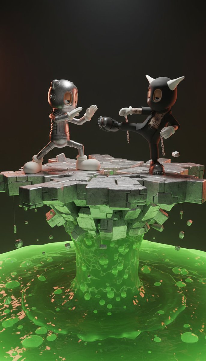 acarch2's tweet image. Henchy & Robot get into a heated battle! @akidcalledrobot 😅
Thank you @Rafsby for creating the scenes for a lot of Beast holders last nite, the Sora video's ones were fun to watch. Your ♥️for Beasts doesn't go unnoticed🙏
#akidcalledbeast @akidcalledbeast #AKCB #BAGMI