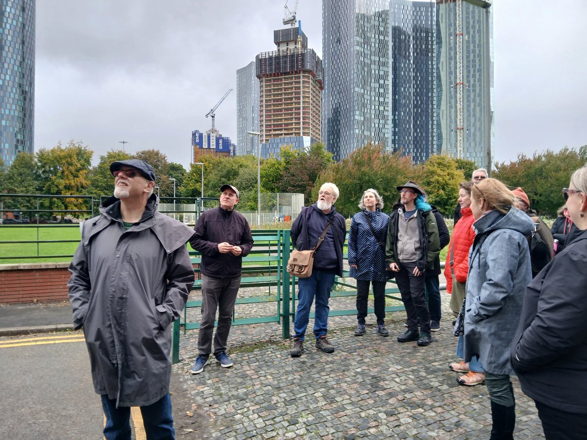 Great to be part of #TheStrangerTimes walking tour of Manchester with <a href="/johntXbX/">John Turner MBE</a> today. Hilarious guiding from <a href="/Caimh/">Caimh McDonnell</a>, Brendan &amp; Elaine/WonderWife 😂 Looking forward to tonight's official launch party for #RingTheBells! 📚🥳