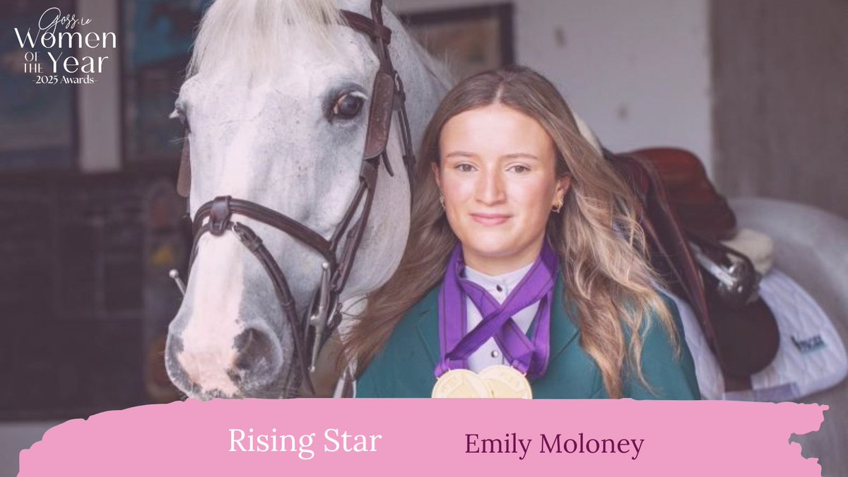 <a href="/mariecrowe/">Marie Crowe</a> <a href="/Loc_Enterprise/">LocalEnterprise.ie</a> The winner of Rising Star, sponsored by @nuala_woulfe, at the Goss.ie Women of the Year Awards 2025 is… Emily Moloney 🐎 

#GossWOTY25 #GossWOTY