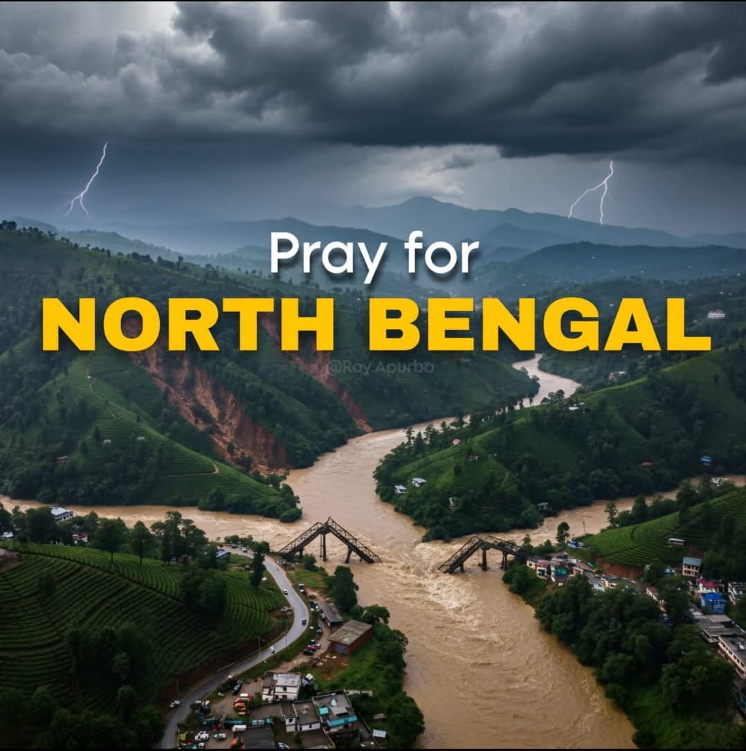 UtpalBrmn's tweet photo. ভয়ঙ্কর অবস্থা উত্তরবঙ্গের, বৃষ্টি থেমে যাক, সেরে উঠুক পাহাড় । সরকারের টনক নড়ুক, পৌঁছাক পৌঁছাক সাহায্য ।
Let's pray for our beloved North Bengal 🙏 https://t.co/xISn614toI