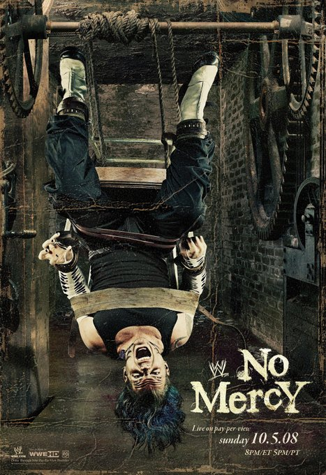 wrestle_hist's tweet photo. 10/5/2008
The No Mercy poster.
#WWE #NoMercy #JeffHardy #BrotherNero #CharismaticEnigma #RoseGarden #Portland #Oregon https://t.co/lMcCH30D1e