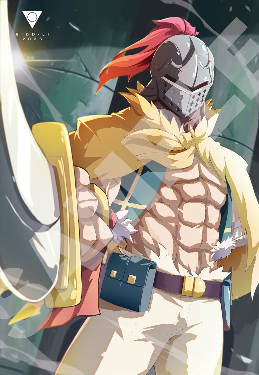 RiddLiArt's tweet image. Commission for the legend himself, @SilverTalkie, the voice talent behind Aldebaran from Re:Zero! It's always a pleasure to work on the characters he voices.

#rezero #aldebaran