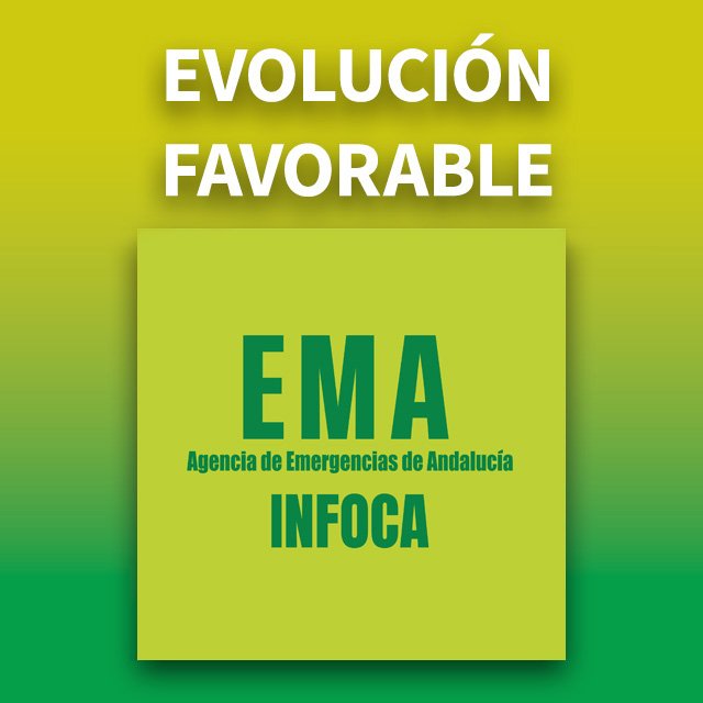 Plan_INFOCA's tweet photo. 🗓️ 05/10/2025      🕗 15.53 h.

🔴 EVOLUCIÓN FAVORABLE en #IFRubite, #Granada, en paraje Rambla del Agua. Seguimos para su estabilización. 

MEDIOS
👩‍🚒 1 grupo de bomberos forestal, 2 #AAMM
🚒 1 autobomba https://t.co/kSgcHAd2sM