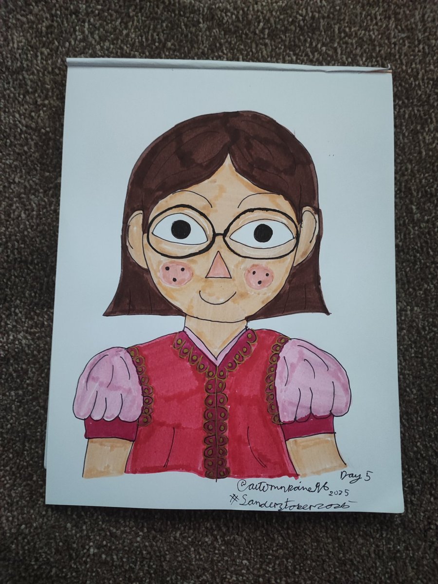 Autumnraine96's tweet image. Day5 of #Sanderstober2025 Create a self-portrait of yourself in the style of Over the Garden Wall @ThomasSanders 
#fander #fanders #thomassanders