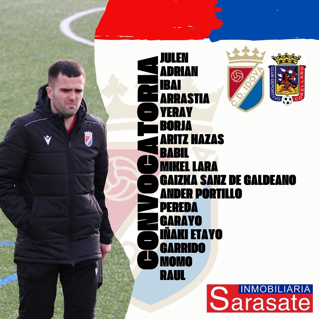 📝 CONVOCCATORIA

Miguel Albizu cita a 17 jugadores para el encuentro de esta tarde en Iturtxipia.

#aupaidoya