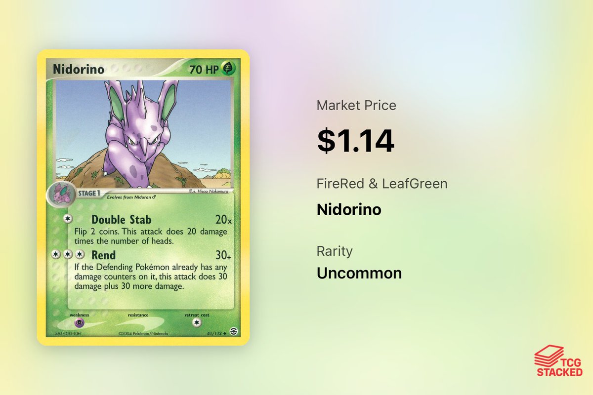 TCGStacked's tweet image. Day 33 - Here are some of the top Nidorino cards in all of Pokemon. 

If I missed your favorite Nidorino card, let me know in the comments!