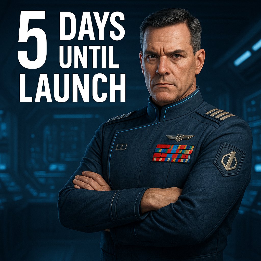 MarcEdelheit's tweet photo. 5 days until Off Javelin Station launches!
Captain Garrett is ready. The Surprise is armed. The fight for humanity begins again.

#OffJavelinStation #Scifi #MilitaryScifi #SpaceOpera #BookLaunch #Audiobook #KindlePreorder #MarcAlanEdelheit #amreading https://t.co/1IyWHFHiRk