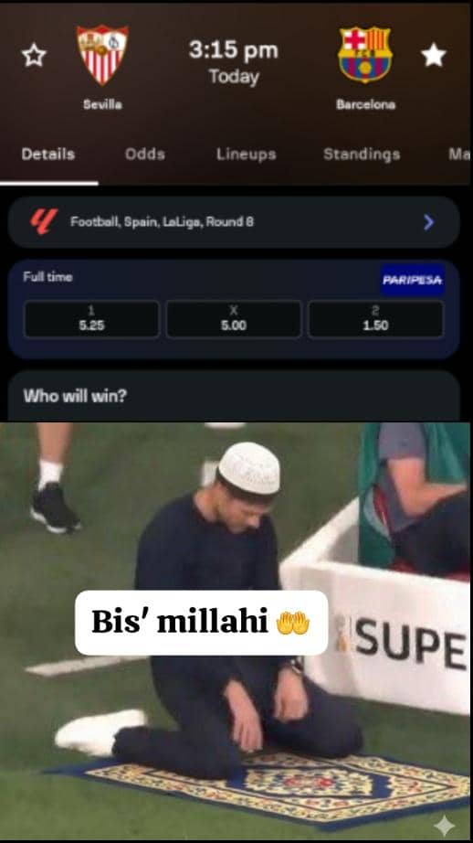 Tune_officiial's tweet image. Give us this day our 3 points 🤲🔵🔴 

#SevillaBarça #laliga