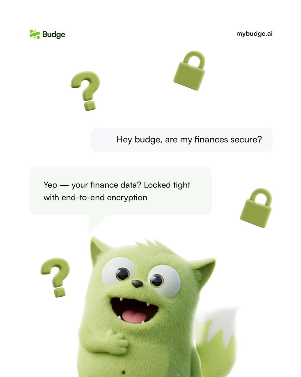 MyBudgeAI's tweet photo. 💭 “If Budge helps me track my money, can Budge see my money?”

That question shaped everything.

🛡️ Budge is end-to-end encrypted — your data stays on your device, not our servers.
No tracking. No selling. Just trust.

#Budge #PrivacyFirst #Fintech #Encryption #YourMoneyYourMove https://t.co/40H7bMQVUR