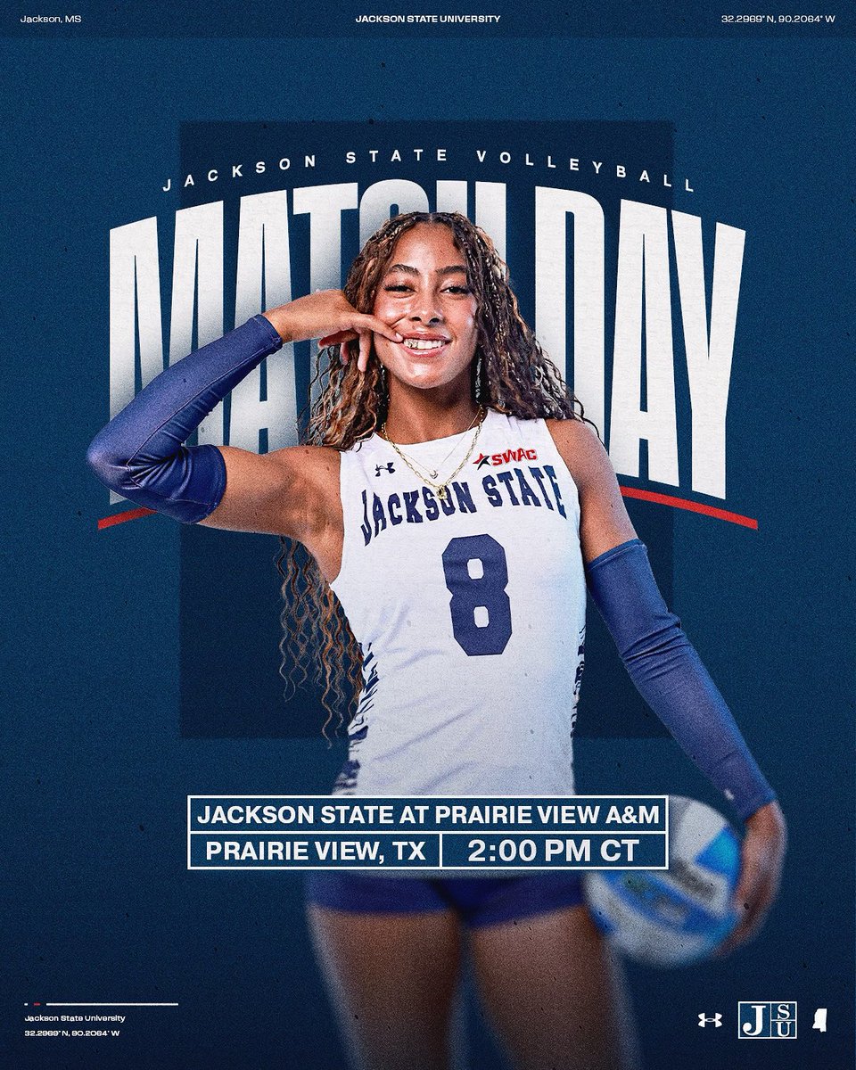 GoJSUTigersVB's tweet image. 🏐GAME DAY🏐

🆚: Prairie View A&amp;amp; M  
⏰: 2 PM
📍: Prairie View, TX
📊: shorturl.at/RKsBd

#THEEiLove | #GoJSUTigersVB🐅
