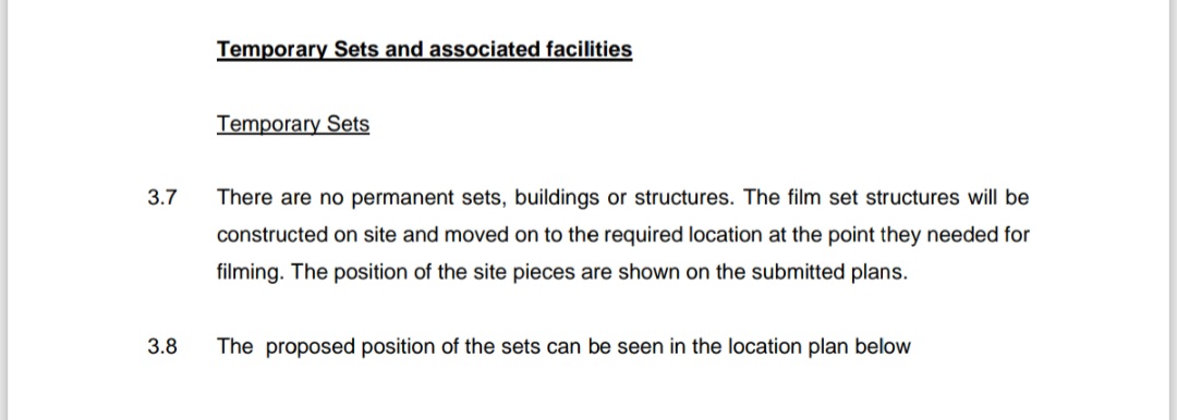 UnBoxPHD's tweet image. New letter from Warner Bros and HBO lawyers.

Pic 1: Warner Bros and HBO to my Lawyers.

&quot;They are currently in the process of building permanent sets...&quot;.

Pic 2: Warner Bros and HBO Planning Application.

&quot;There are no permanent sets, buildings or structures&quot;.