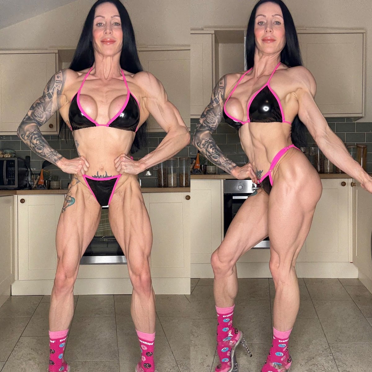 rebeccajade83's tweet image. 2 weeks out from my Pro debut- bikini masters at the PCA British finals 🤩
Things are holding nicely…Won’t be long until we blow this look out 😜💪🏻