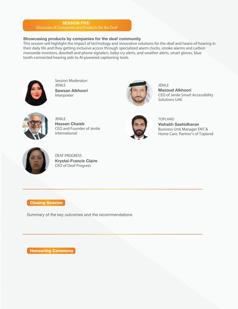 International Deaf Forum "Empowerment &amp; Partnership"

#UAE_DEAF_ASSOCIATION

Join us tomorrow, Monday, as part of AccessAbilities Expo
 
⏰ 10:00 AM – 4:00 PM
📍 Dubai World Trade Centre

#AccessAbilitiesExpo

<a href="/MOCEUAE/">وزارة تمكين المجتمع</a>
<a href="/DCDAbuDhabi/">دائرة تنمية المجتمع -أبوظبي</a>
<a href="/maanabudhabi/">هيئة المساهمات المجتمعية - معاً</a>
<a href="/zhoCare/">هيئة زايد لأصحاب الهمم Zayed Authority</a>
<a href="/AAExpo_/">AccessAbilities Expo</a>
<a href="/WFDeaf_org/">World Federation of the Deaf</a>