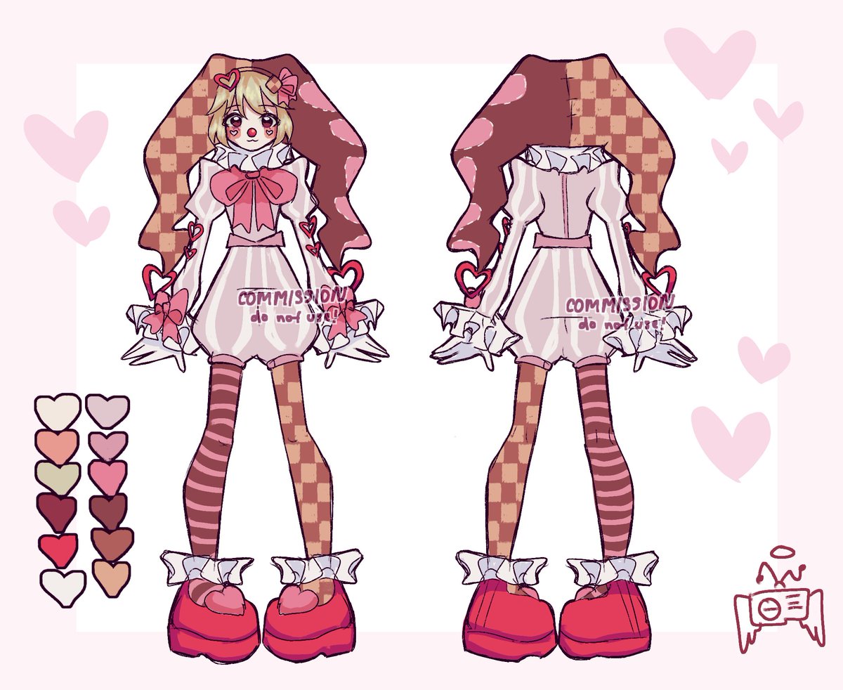 angelrad1o's tweet image. anyone want a ref sheet like this for £30?
opening 2 more slots :)

rt appreciated 🌸