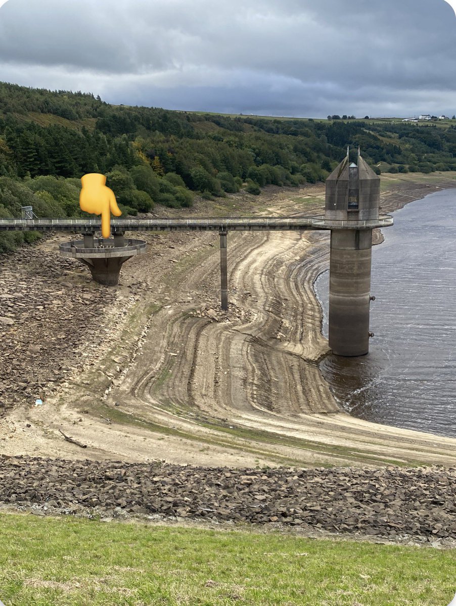 Well the overflow won’t be overflowing anytime soon… These low water levels could maybe reveal some hidden gems ? #industrialhistory