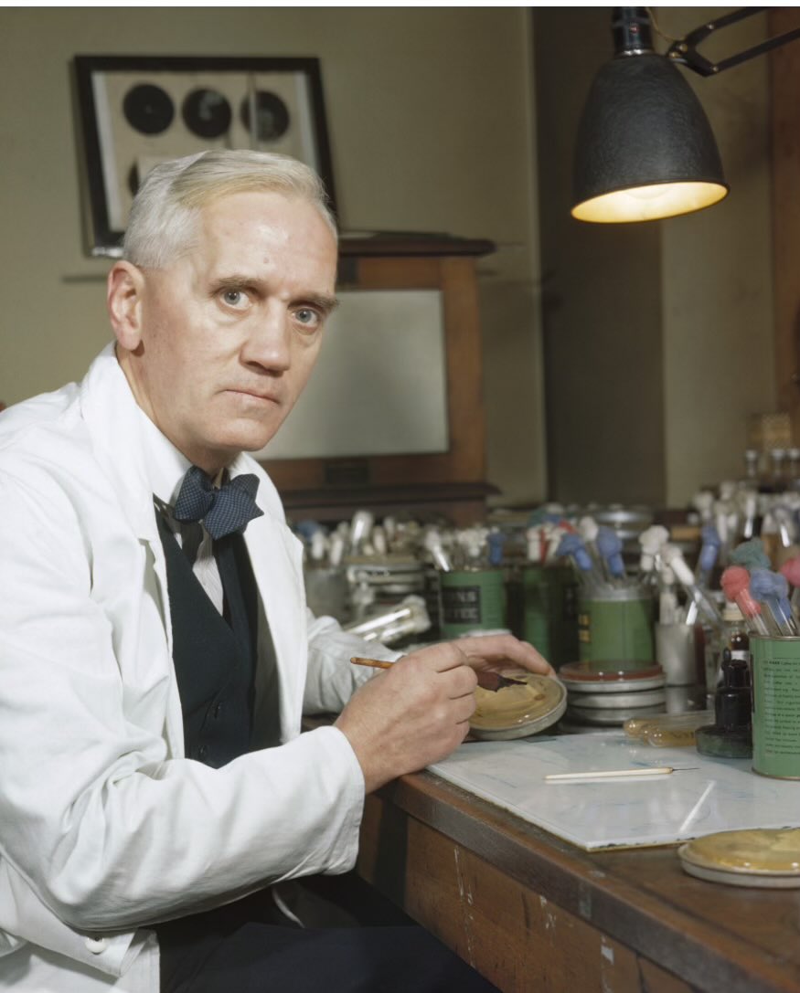 Alexander Fleming discovered penicillin (and saved millions of lives) by accident bc he left some Petri dishes on his workbench for 2 weeks during a trip to Scotland 

He noticed the mold killed staph bacteria  

Remember this next time you get asked to do the dishes