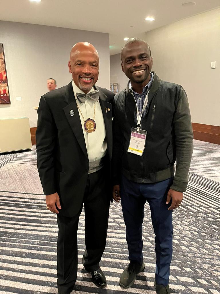DrAdeyemiAO's tweet photo. With @HenriFordMD  2023-2024 ACS President. 
Meeting him then, just beginning his time as president of the largest gathering of Surgeons in the world was an auspicious moment.  
Thank you for the opportunity and the ideas shared. 
This was at the ACS 2023 clinical congress in Boston

#ACSCC25