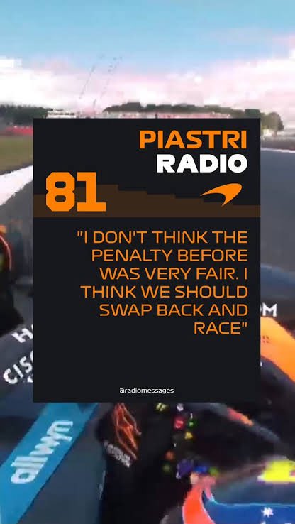 LN1addict's tweet photo. as soon as he messes up and things don't go his way he cries for the position back and team orders

does Piastri even have the right mentality to be a world champion? https://t.co/lcsV5bG8GC