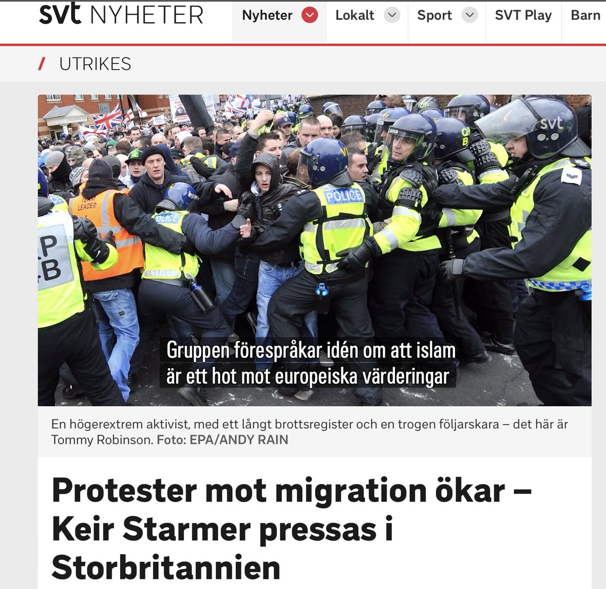 JensGanman's tweet image. Ingen ”idé” kära SVT. Ett ovedersägligt faktum.