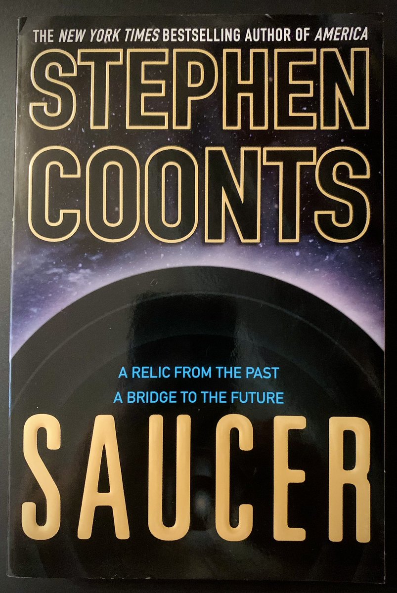 This Stephen Coonts “Saucer” 1st edition from 2002 has arrived in the collection! 👁️🛸 #UFOs #UFOX #UFOLibrary #UFOCulture #UFOHistory #Ufology #StudyUFOs 📚 #StephenCoonts #Saucer