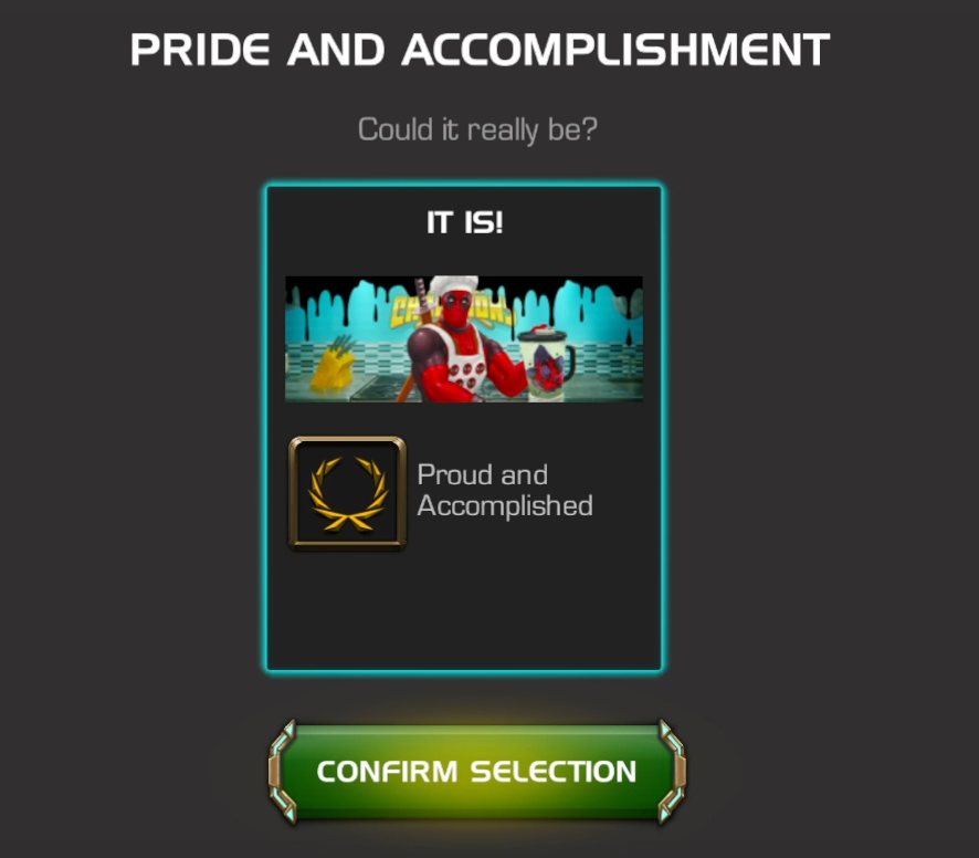 It's been a long time coming, and it's been quite the journey. What an amazing one is has been though, and I am most definitely looking forwards to what is to come in the future.

Thank you everyone in the <a href="/MarvelChampions/">Marvel Contest of Champions</a> community, I couldn't have done it without you guys :)