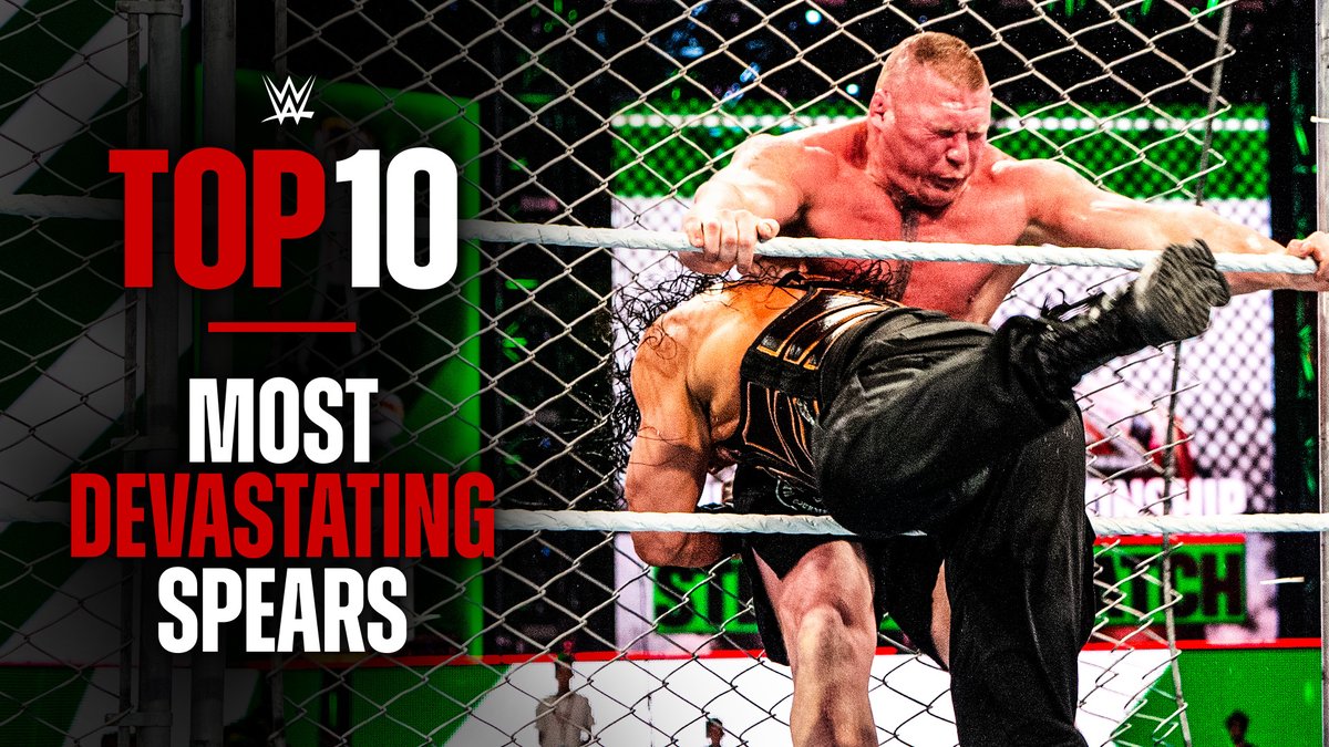 WWE (@wwe) on Twitter photo Watch 10 of the most earth-shaking Spears of all time, featuring <a href="/WWERomanReigns/">Roman Reigns</a>, <a href="/Goldberg/">Bill Goldberg</a>, Jey Uso and more.
โถ๏ธ bit.ly/3IH4SJV Watch 10 of the most earth-shaking Spears of all time, featuring <a href="/WWERomanReigns/">Roman Reigns</a>, <a href="/Goldberg/">Bill Goldberg</a>, Jey Uso and more.
โถ๏ธ bit.ly/3IH4SJV