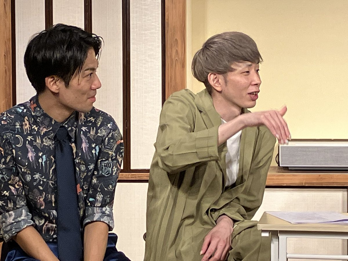 nc_beretchan's tweet image. 口撃戦。事務所ライブ以外のライブでもよく共演がある2組だからこその話も聞けたり。

ガングリオンに対してマエノさんは面倒見が良いのかおせっかいなのか😂

北村さんに甘い宮本さんも何となく分かる。

#灰まで