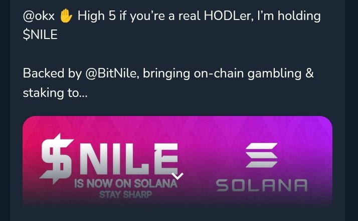 <a href="/MaxCryptoxx/">Max Crypto</a> Every great project started with a few who believed before the world noticed. 🌍
$NILE is in that phase right now  quietly building, rapidly growing, and ready to explode. 💥

Early believers don’t chase hype… they create it. 🚀
Be part of the foundation, not the FOMO crowd.

👉