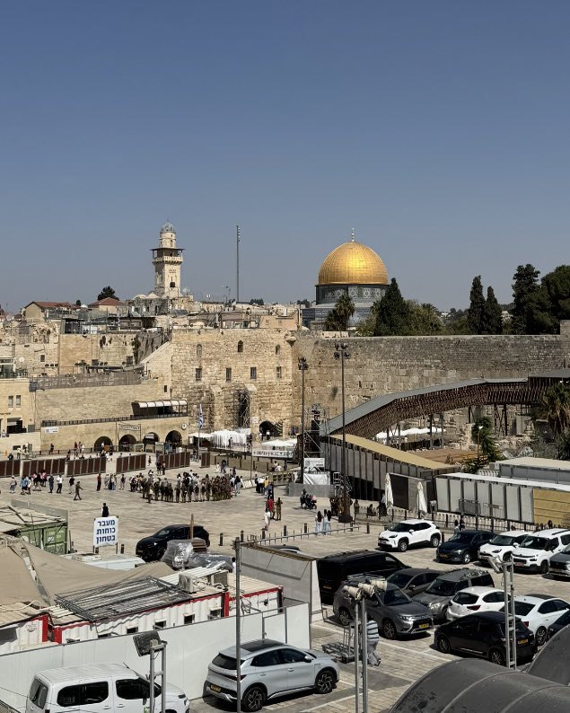 Today I visited the Western Wall in Jerusalem, Israel.