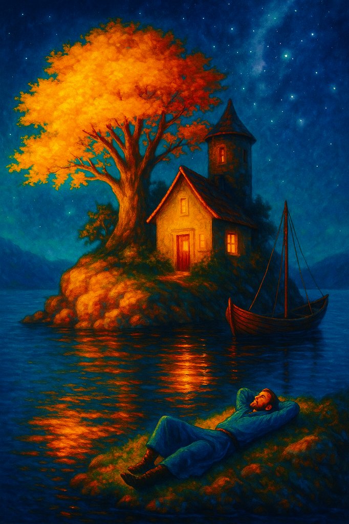 Sometimes I forget to speak at all. The stars say what I cannot...that peace is not found in distance or in power, but in the stillness between breaths.

#PulpFable #digitalart #digitalartwork #fantasy #art