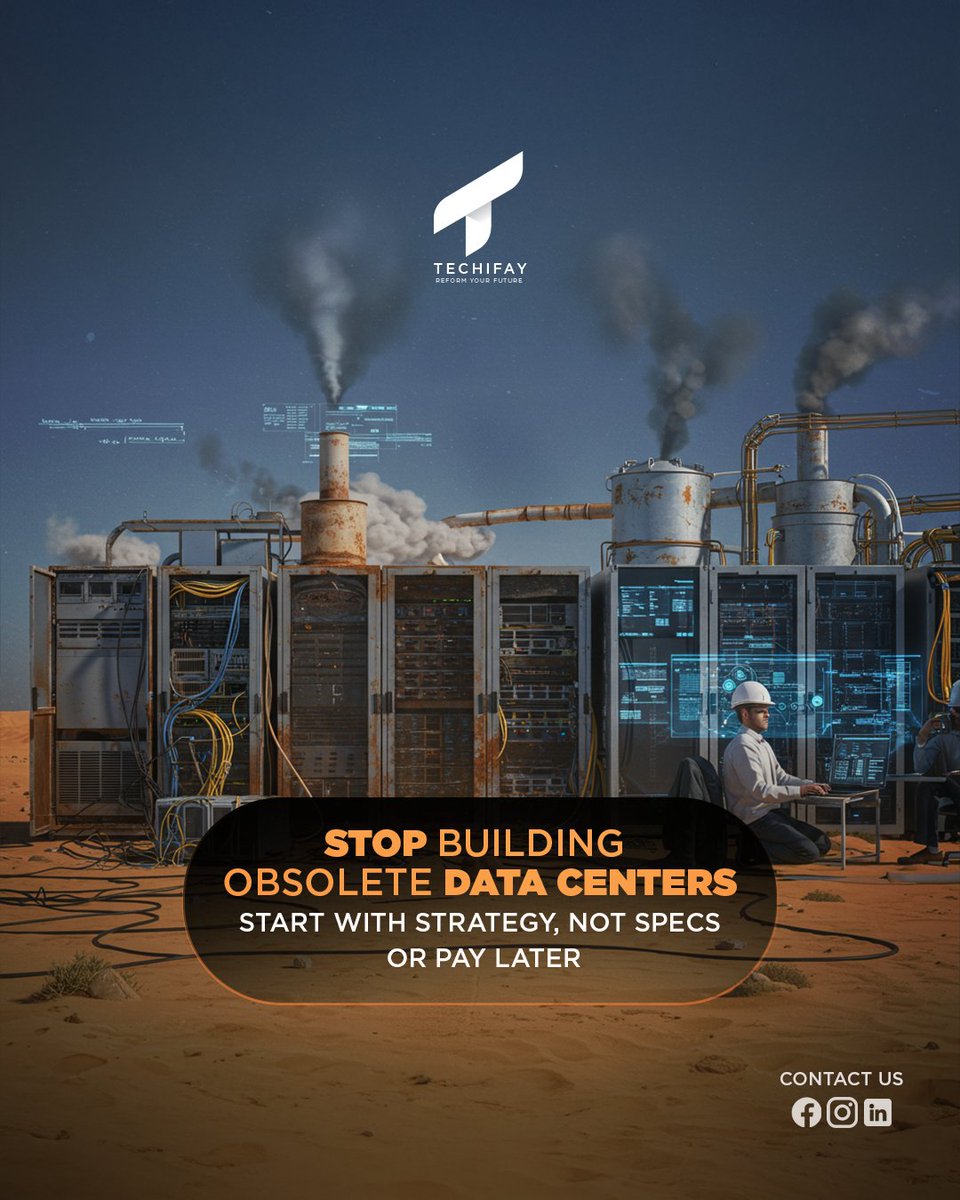 techifay16374's tweet image. ⚠️ Infra Engineers:
Don’t build a data center from specs — start with strategy.
🧠 Plan logic first.
🛠️ Integrate the right tech stack.
🔥 Build for heat, growth, & compliance.
📩 info@techifay.com | #Techifay #DataCenterDesign #ZeroDowntime