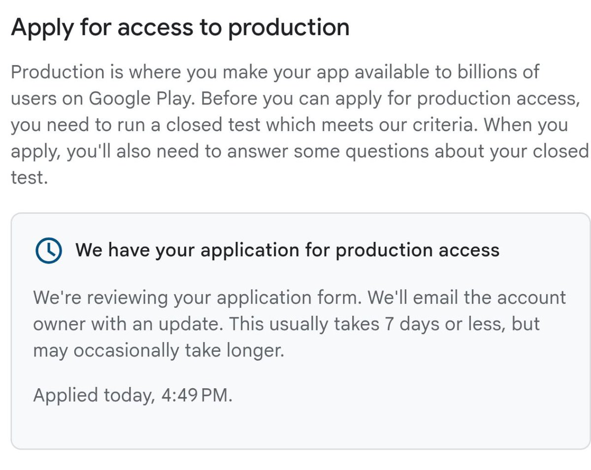SimpleAI_'s tweet image. 🟩Major Milestone for SimpleAI

We’ve officially applied for @GooglePlay production access. The final step before bringing our ecosystem to billions of users worldwide

This marks a huge leap forward for the SimpleAI App, bridging AI, DeFi, and automation into one seamless…