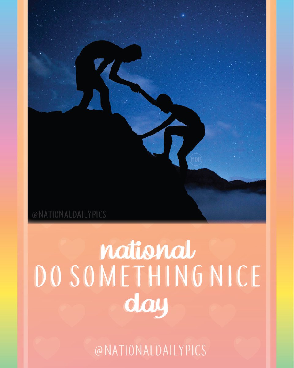 NationalDayPics's tweet image. Happy National Do Something Nice Day!🧡

Fun Fact: #NationalDoSomethingNiceDay is a reminder to take some time to show kindness to a loved one or a stranger!

🧡🧡Follow @NationalDailyPics on instagram for more!🧡🧡

#DoSomethingNiceDay #DoSomethingNiceDay2025 #NationalDailyPics