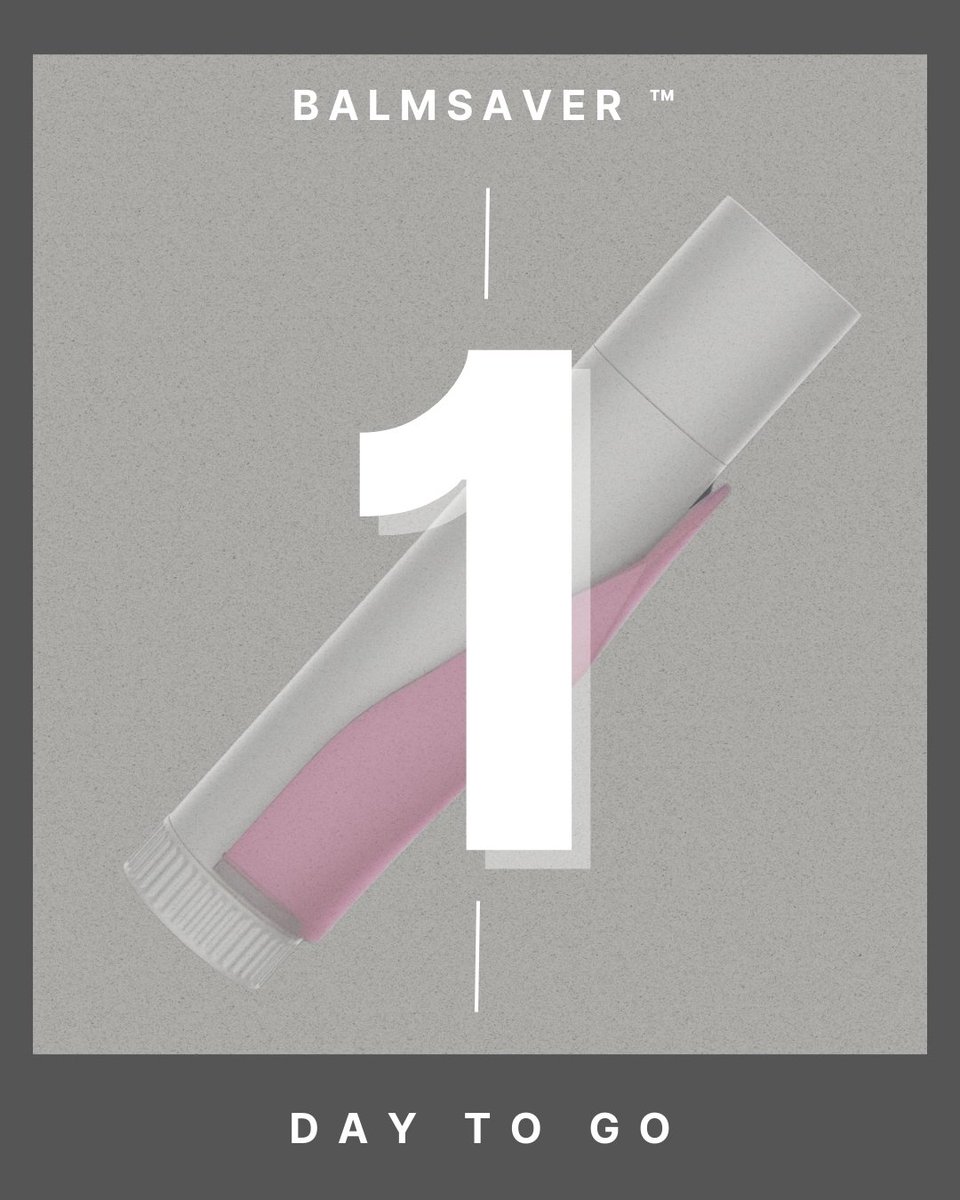 BalmSaver_'s tweet photo. Tomorrow’s the day! BalmSaver™ launches on Kickstarter. Be part of the first group to get yours and help make lip care smarter, simpler, better for everyone.
👉 Follow us &amp; click the link to join the launch: 
https://t.co/hDLm8d5beK

 #LipCareMadeEasy #KickstarterLaunch https://t.co/fk0zrWczOQ