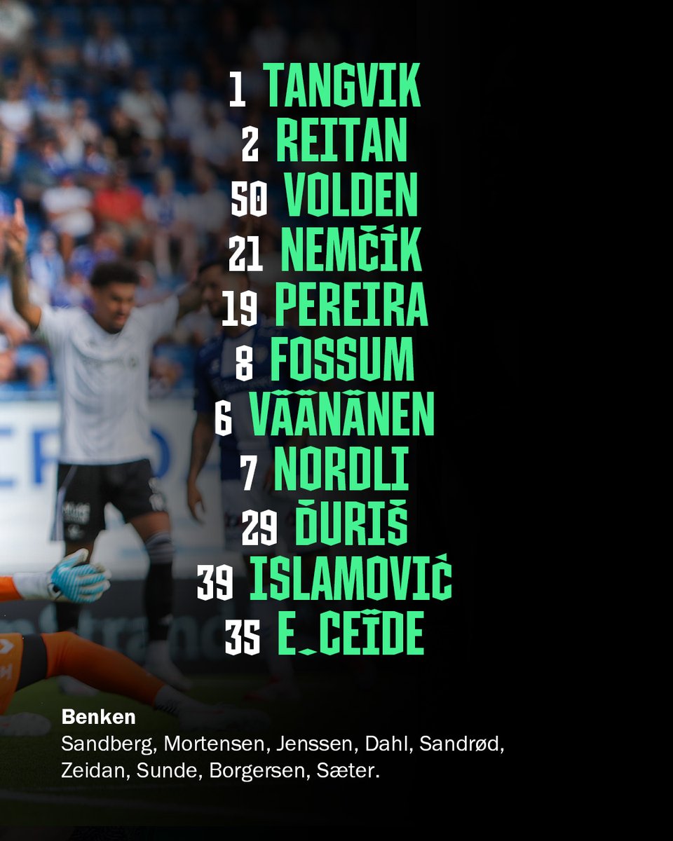 𝗥𝗼𝘀𝗲𝗻𝗯𝗼𝗿𝗴-𝗹𝗮𝗴𝗲𝘁 🖤🤍

Rosenborg-Sarpsborg 08 har avspark klokken 19:15 og kampen vises på TV2 Sport 1/TV2 Play.

🎟️ rbk.no/billett